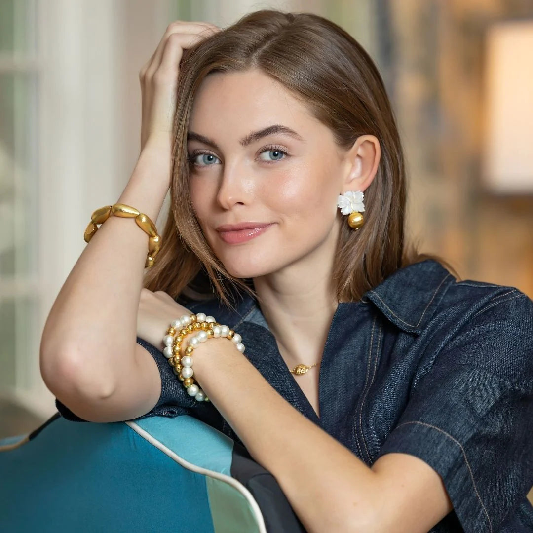 Audrey Gold Earrings – Lucy Rose