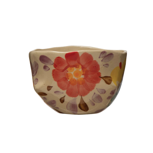 Handpainted Floral Bowl