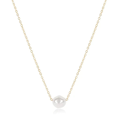 16" Gold Admire Pearl Necklace