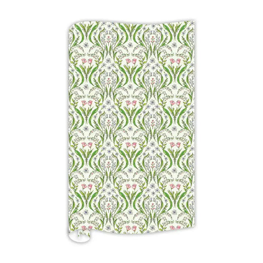 Lily of the Valley Florals w/ Vines Wrapping Paper
