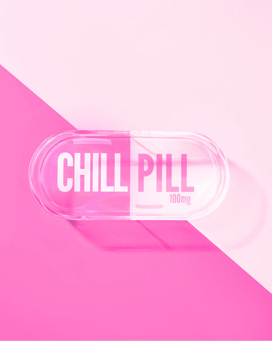 Chill Pill Trinket Tray-Pink