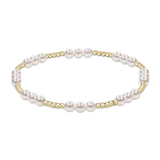Classic Pearl Joy Pattern 4mm Bead Bracelet