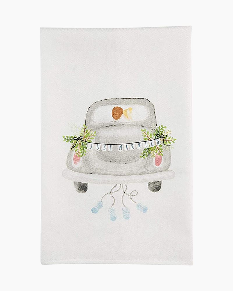 Just Married Car Hand Towel