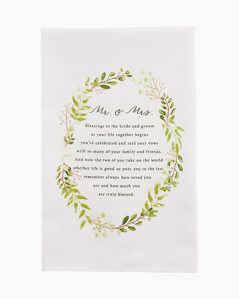Mr. and Mrs. Wreath Hand Towel