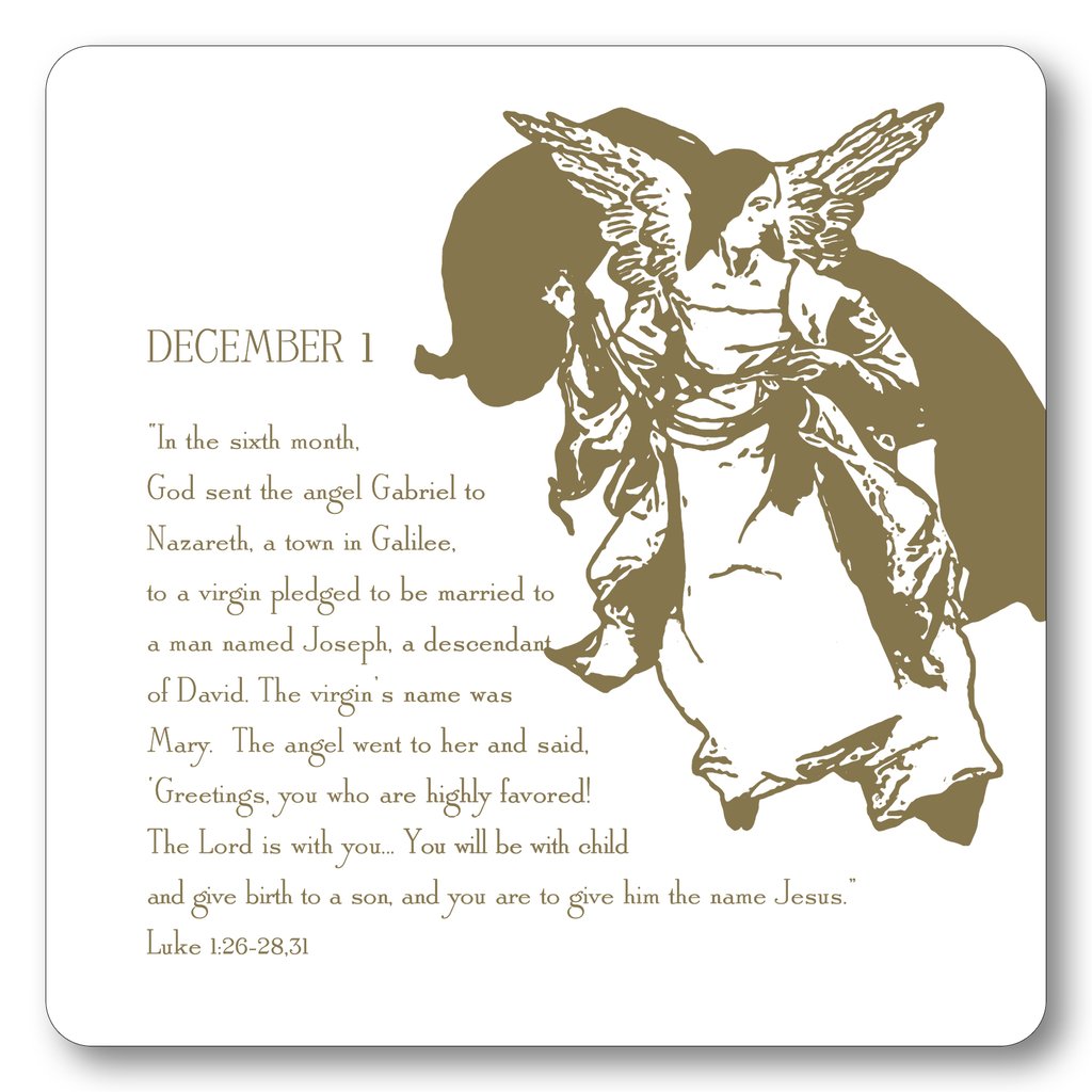 Contemporary Advent Calendar with Easel