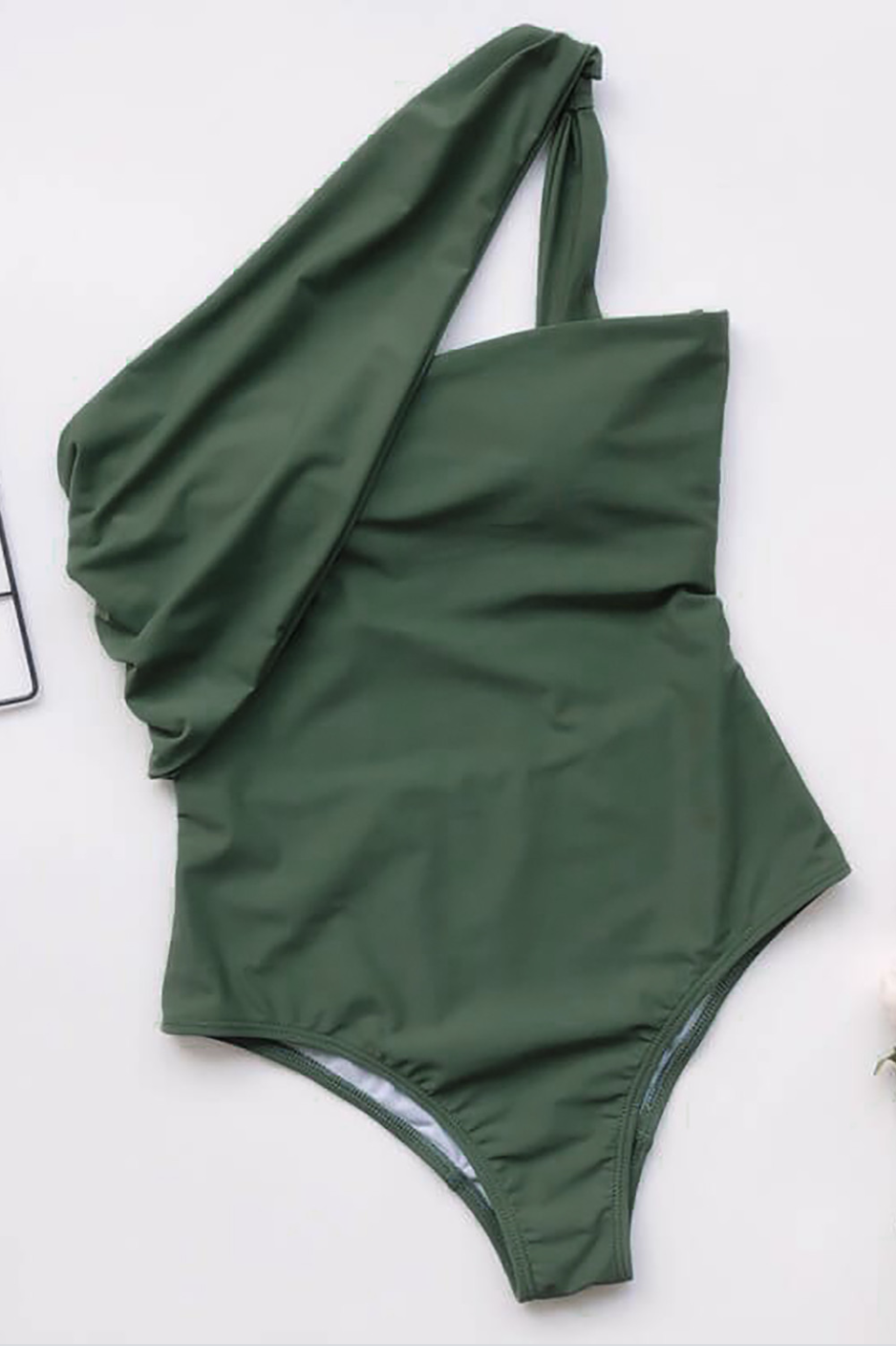Olive Green O/S One Piece Swimsuit