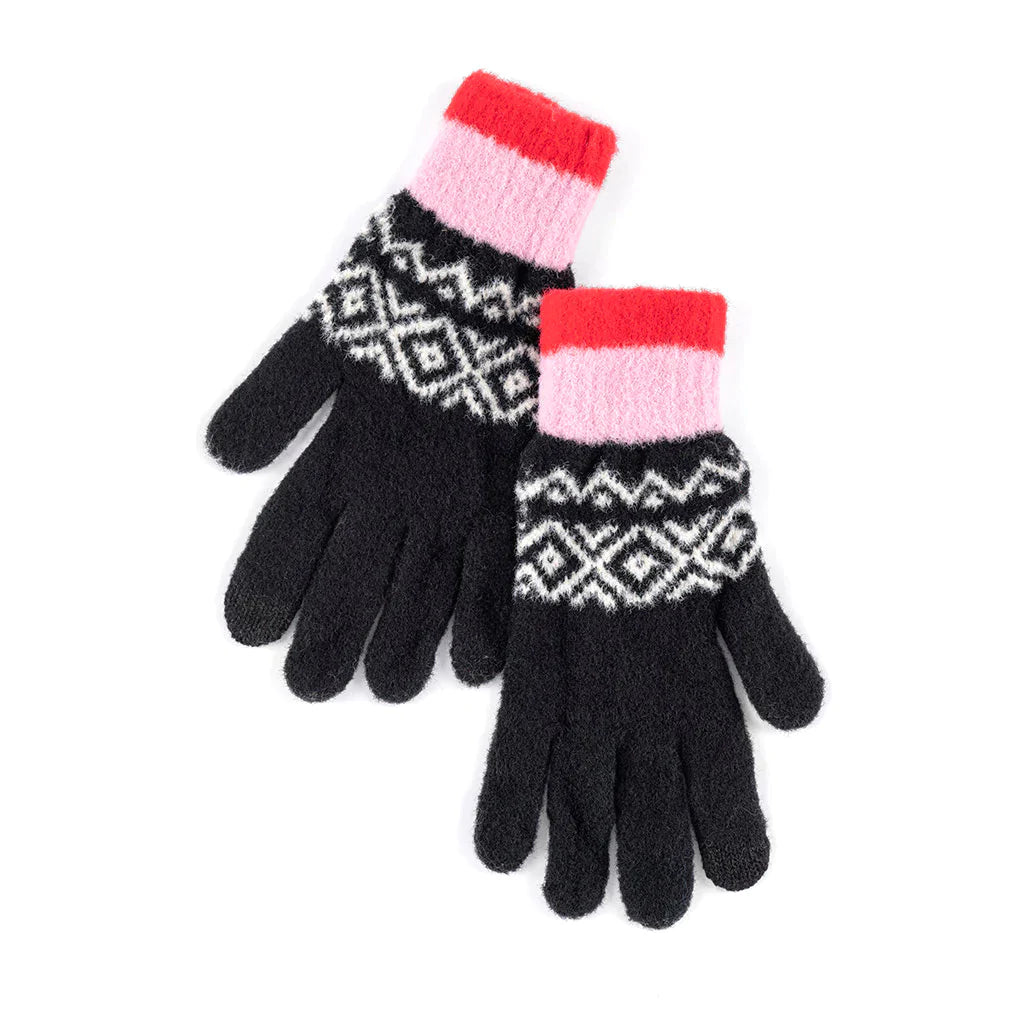 Black Malena Touchscreen Gloves