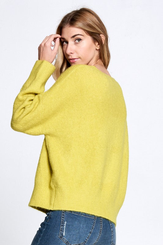 Lime Crew Neck Sweater