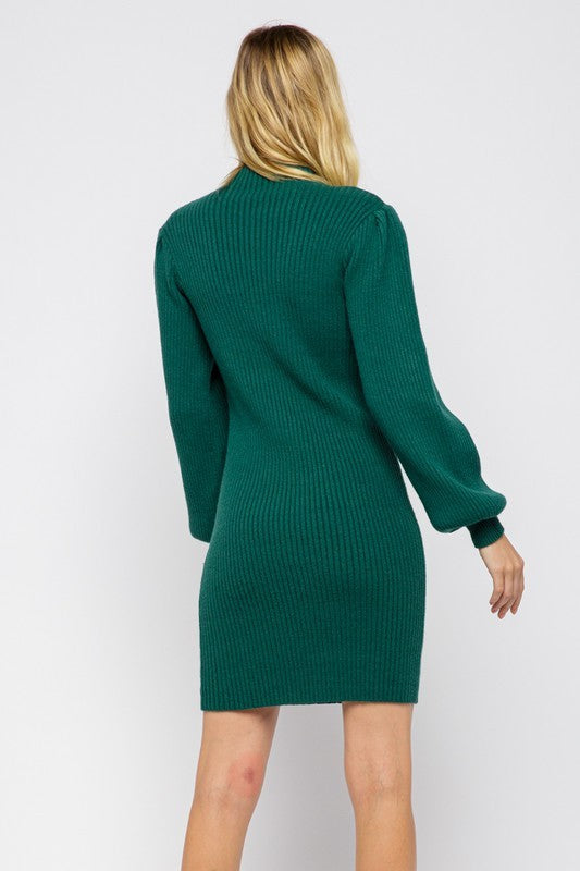 Hunter Green Sweater Dress