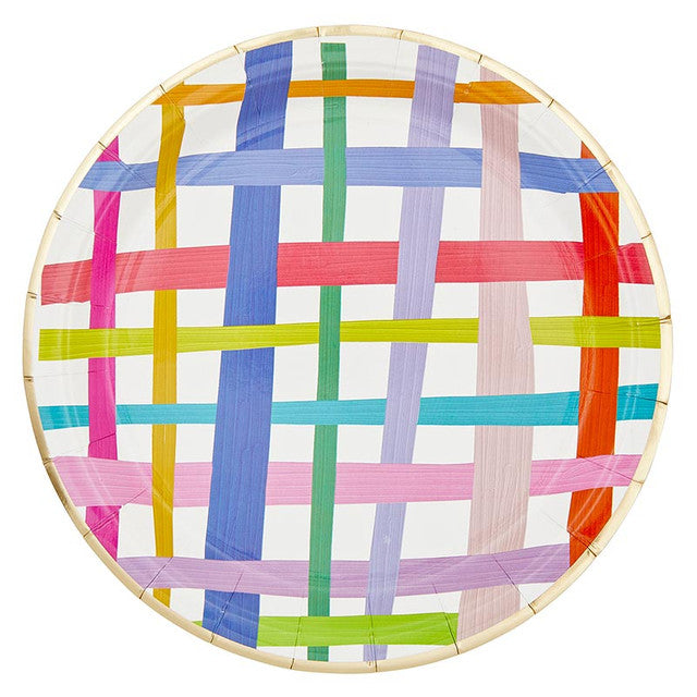 Gingham Paper Plates