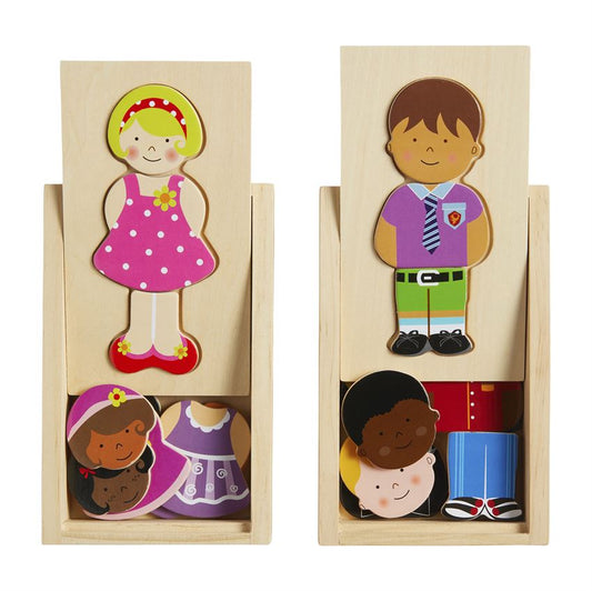 Boxed Dress Up Wood Puzzle