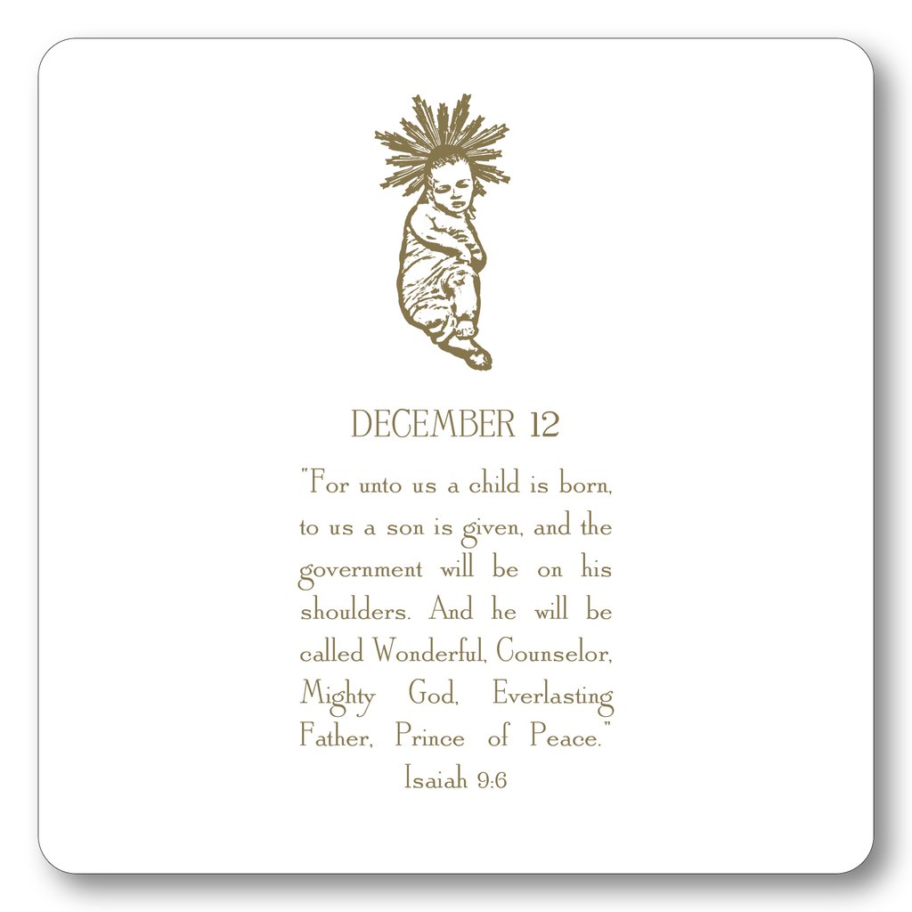 Contemporary Advent Calendar with Easel