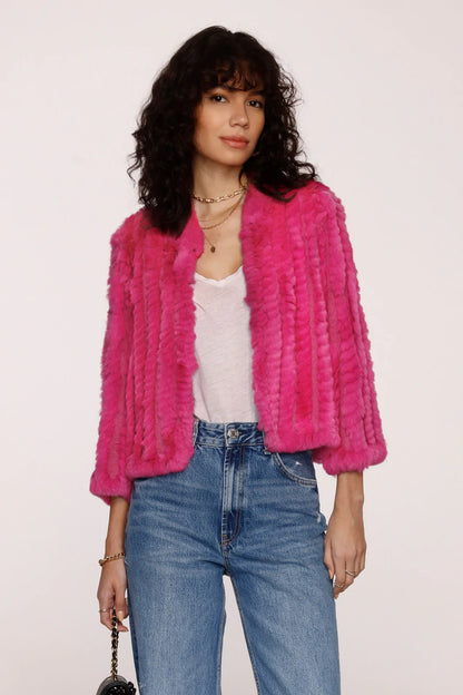 Azalea Rosa Fur Jacket