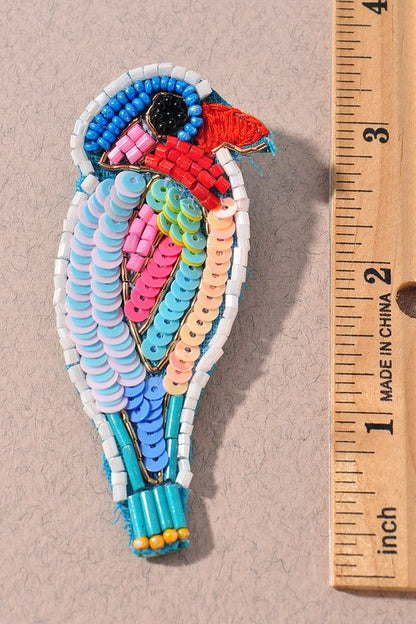 Multicolor Bird Earring