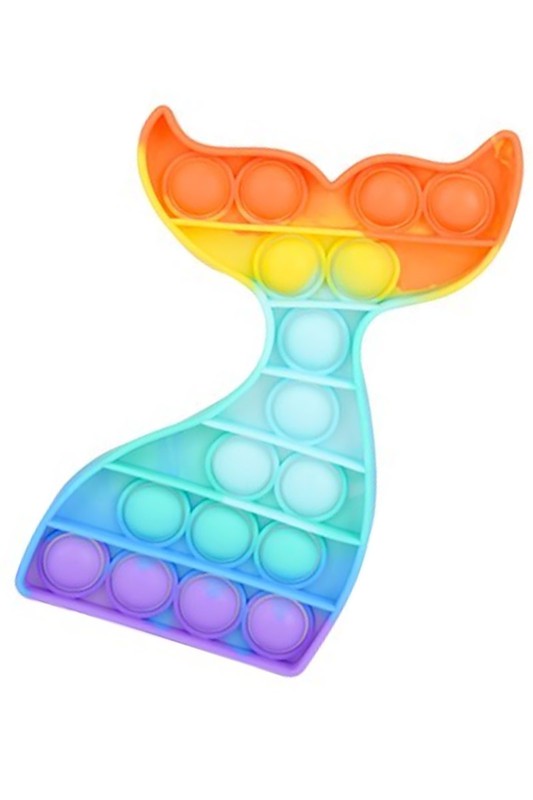 Rainbow Mermaid Tail Pop It Fidget Toy