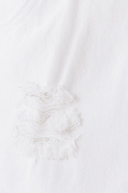 White Denim Wrap Skort