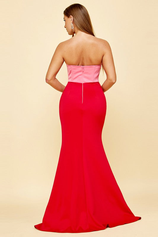 red-blush-pink-color-block-satin-dress-color-trend-classic-style-fashion-blog1  - MEMORANDUM