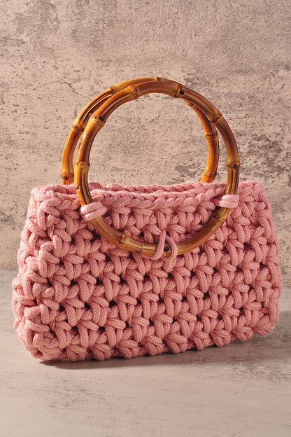 New York & Co. NY&Co Bamboo Handle Crochet Tote Bag - Moda Luxe Bone -  ShopStyle