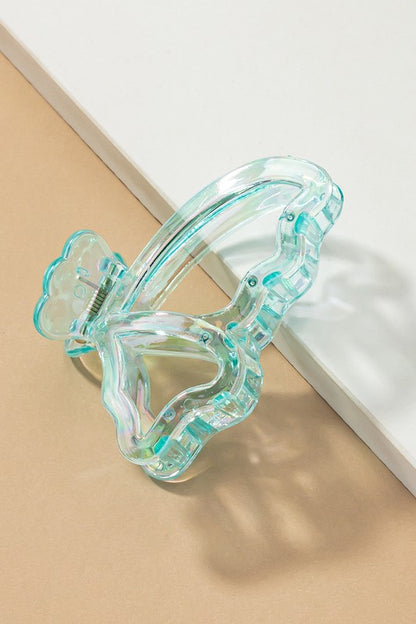 Translucent Butterfly Claw Clip