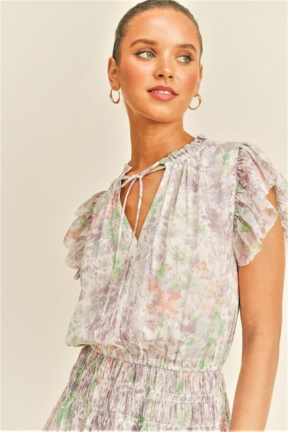 Lilac Multi Layered Dress