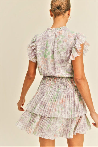 Lilac Multi Layered Dress