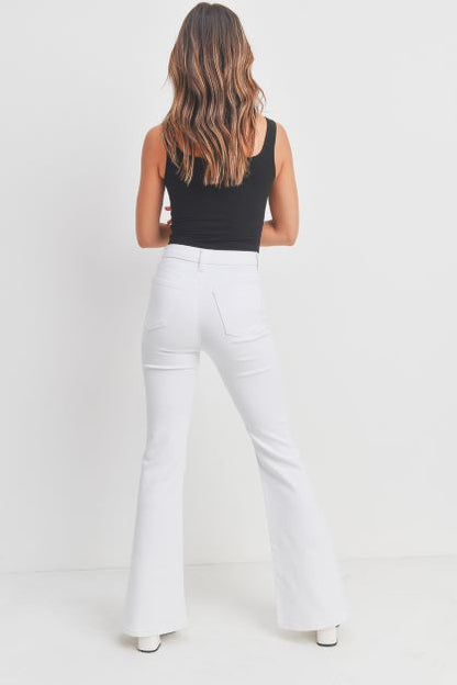 White Daisy Flare Jeans