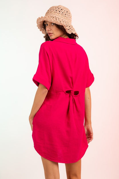 Hot Pink Polly Dress
