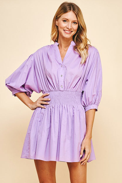 Lilac Mandarin Dress