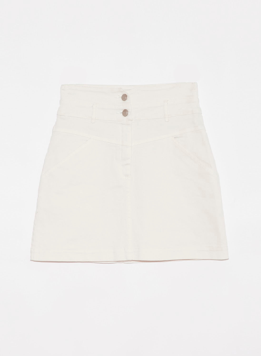 Ivory Marion Denim Skirt