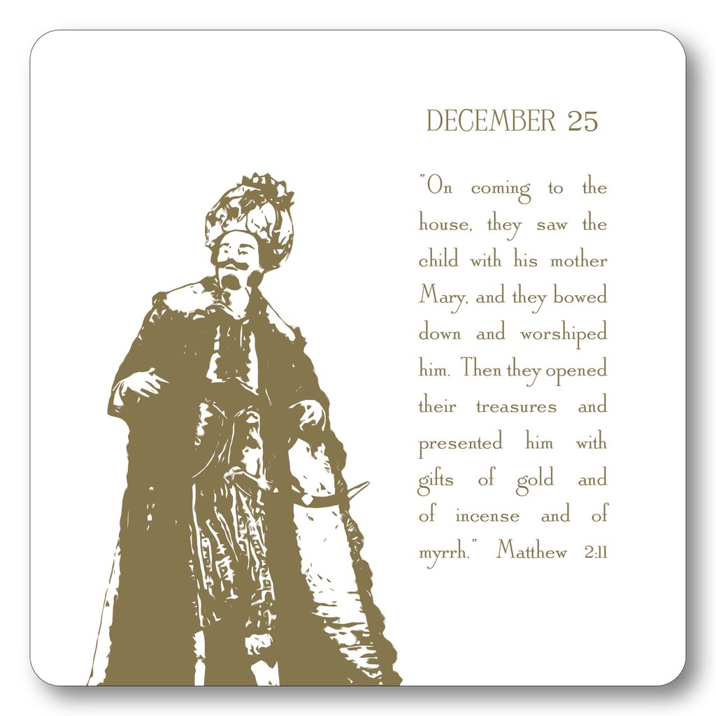 Contemporary Advent Calendar with Easel