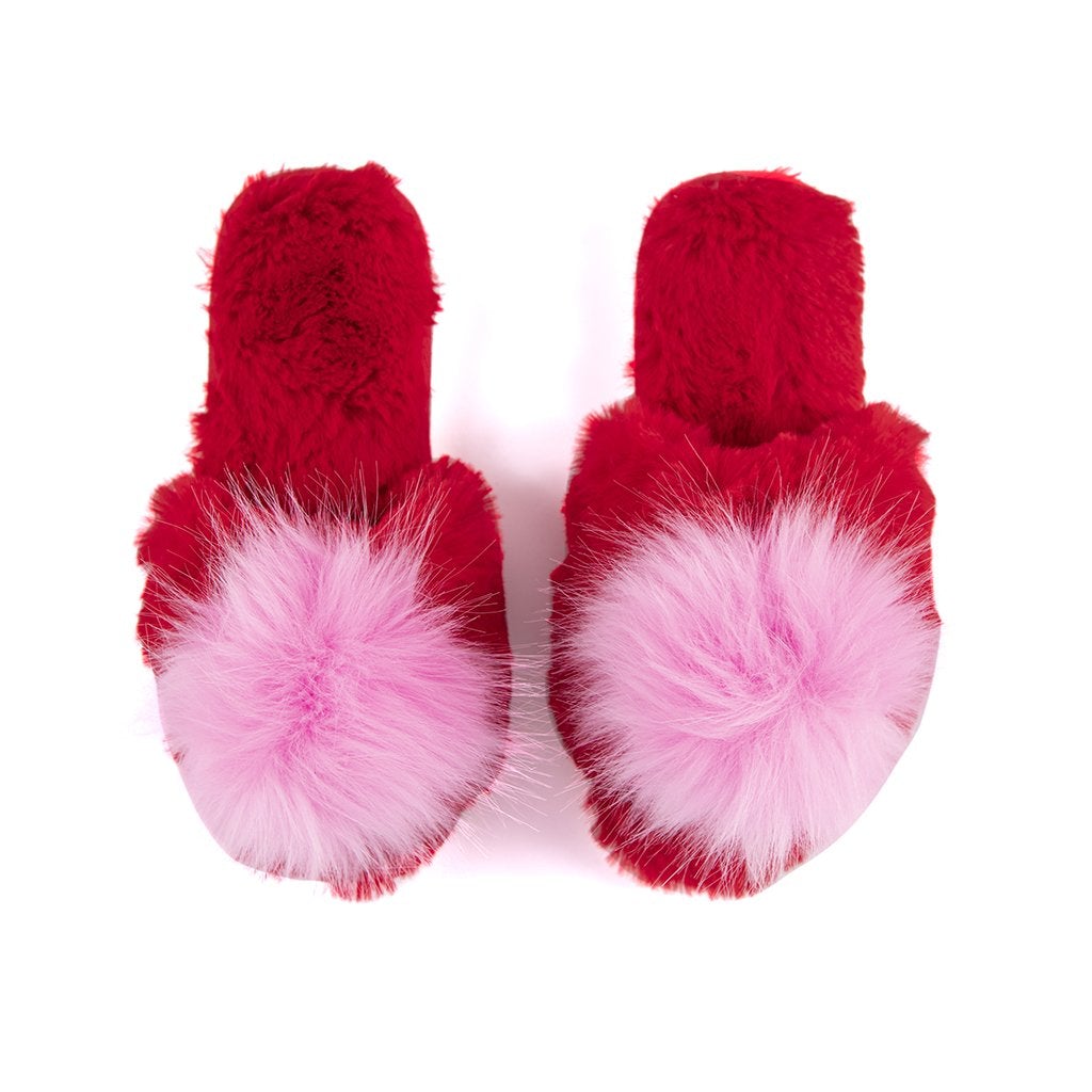 Red/Pink Amor Slippers