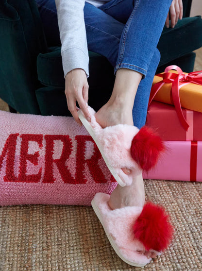 Pink/Red Amor Slippers