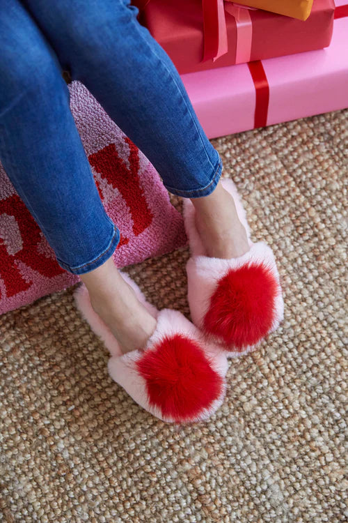 Pink/Red Amor Slippers