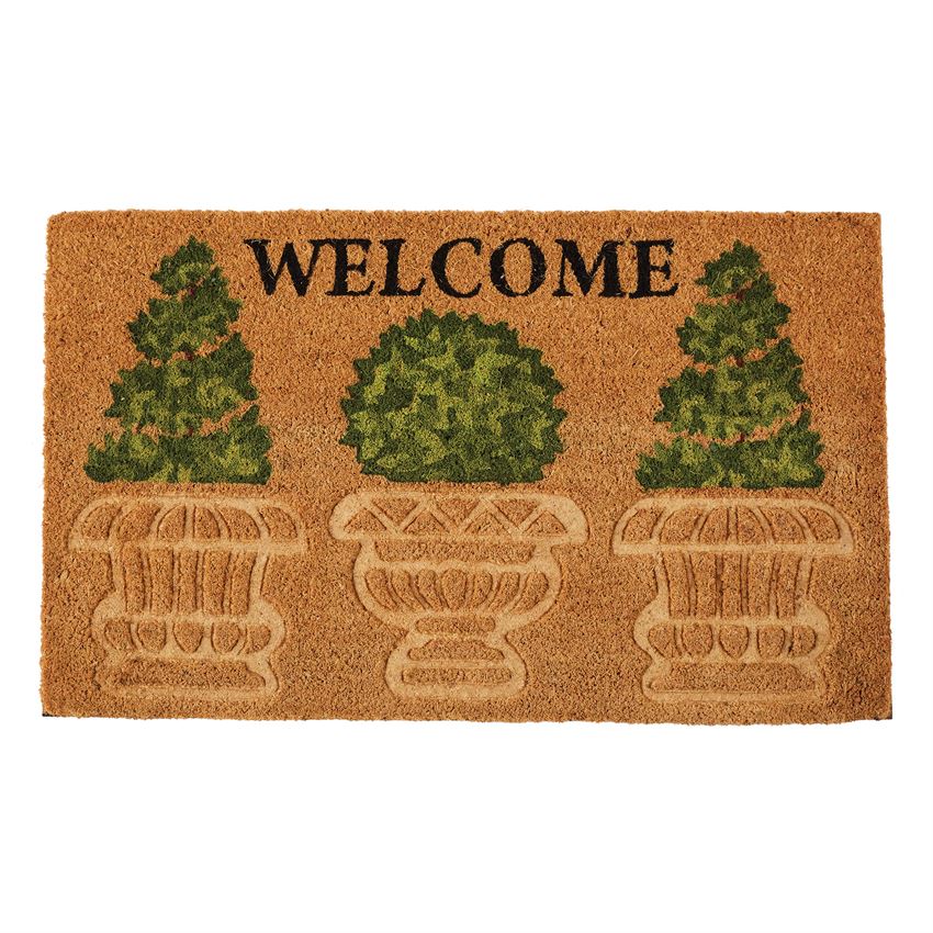 Welcome Topiary Doormat
