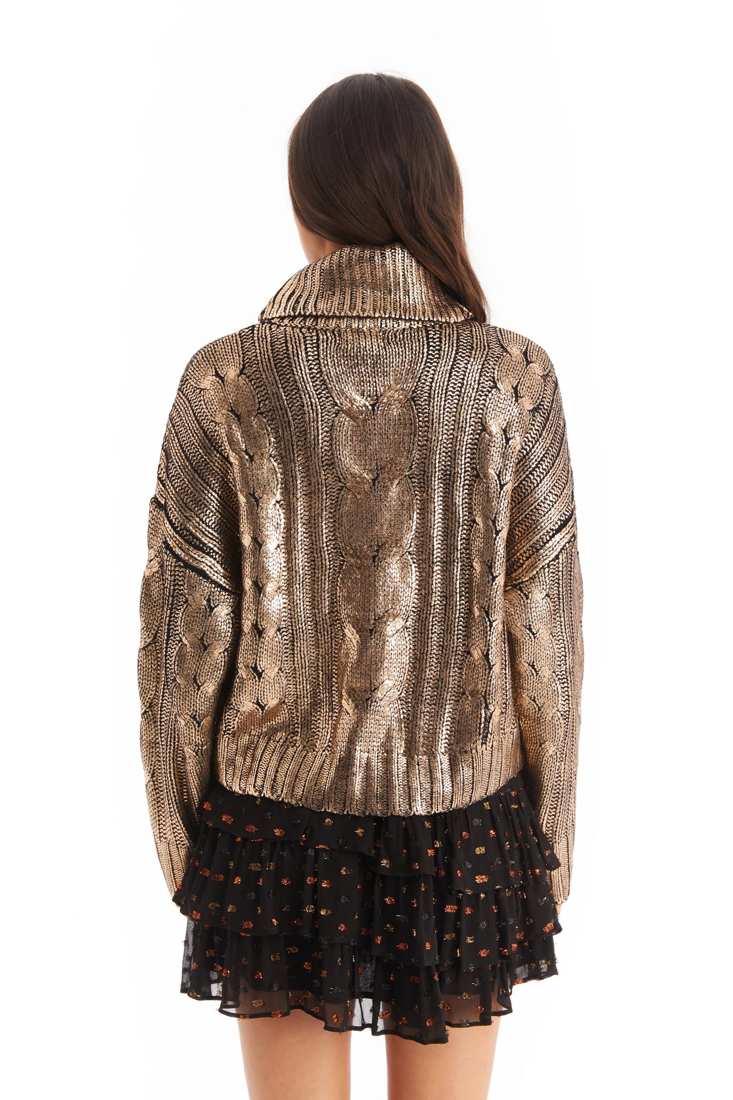 Bronze Metallic Pullover
