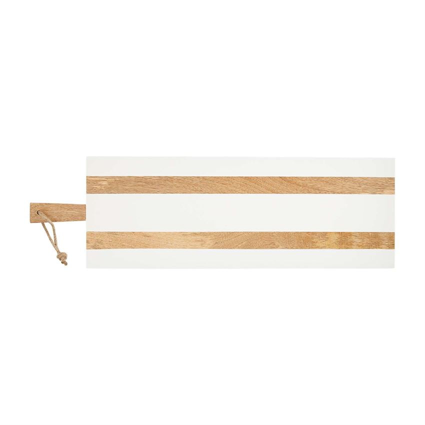White Wood Long Paddle Board