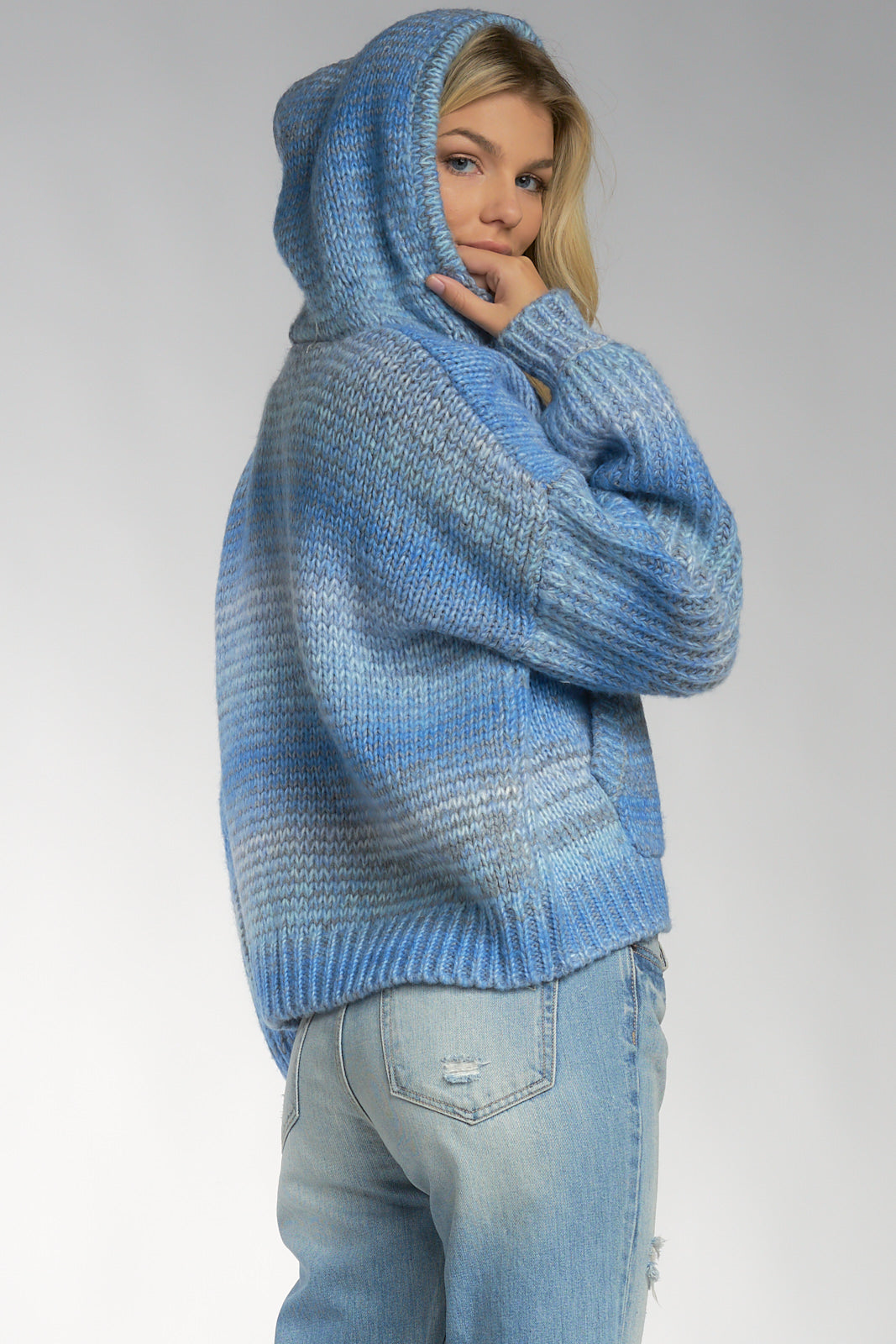 Blue Maui Hooded Sweater