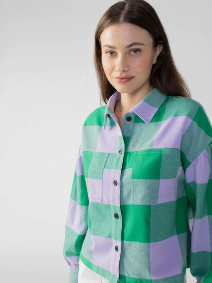 Pine Check Pocket Detail Plaid Shirt