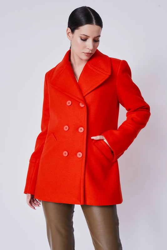 Scarlet Red Loggia Coat