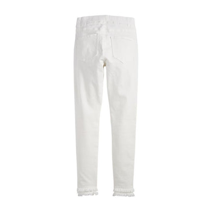 White Harlyn Fringe Jeans