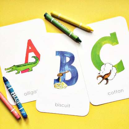 Southern Alphabet Flash Cards