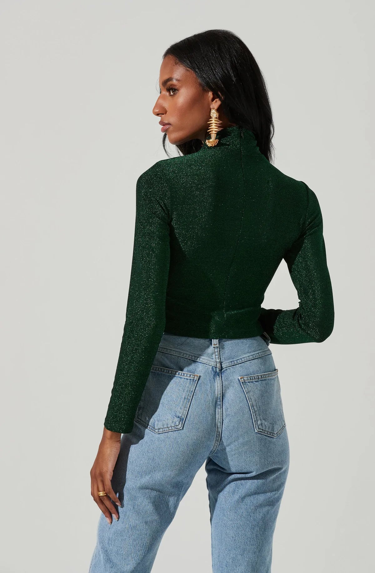 Green Metallic Crane Top