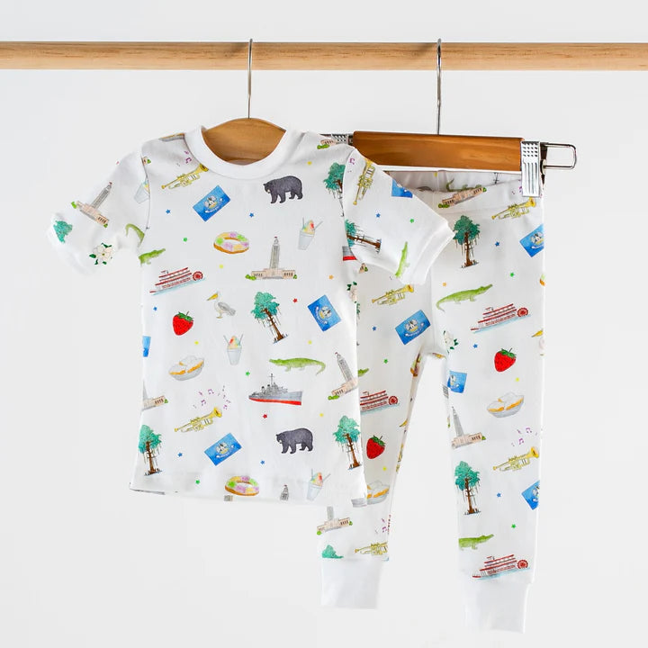Louisiana Kids S/S PJ Set