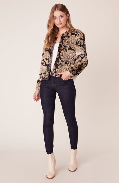 Snake Out Faux Fur Jacket
