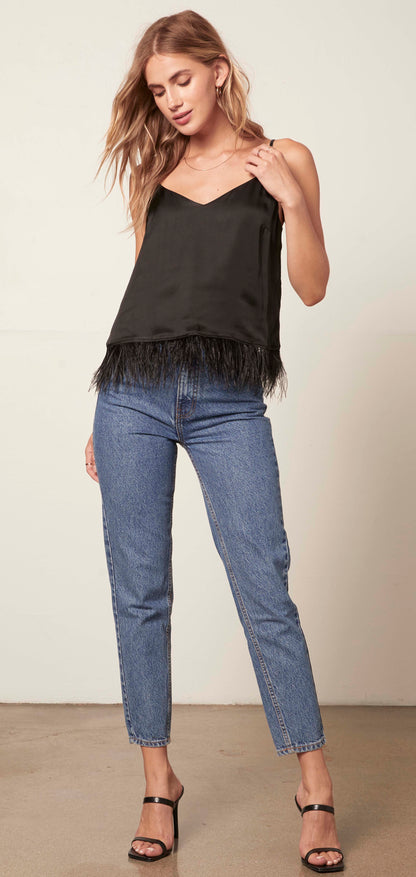 Black Feather Camisole