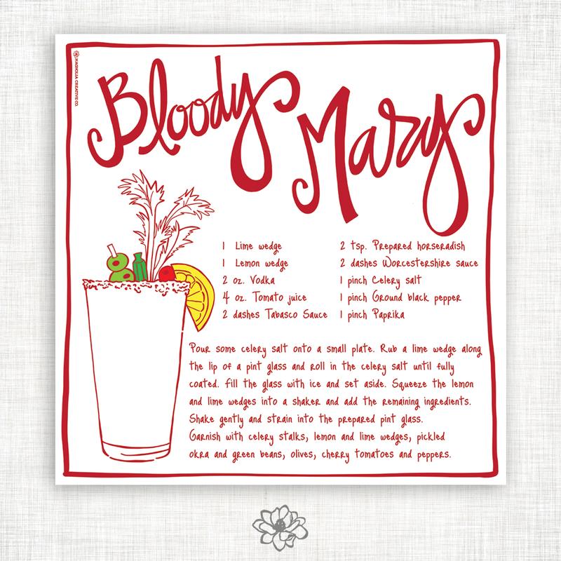 Bloody Mary Kitchen Towel