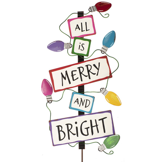 "All is Merry & Bright" Bulb Sign