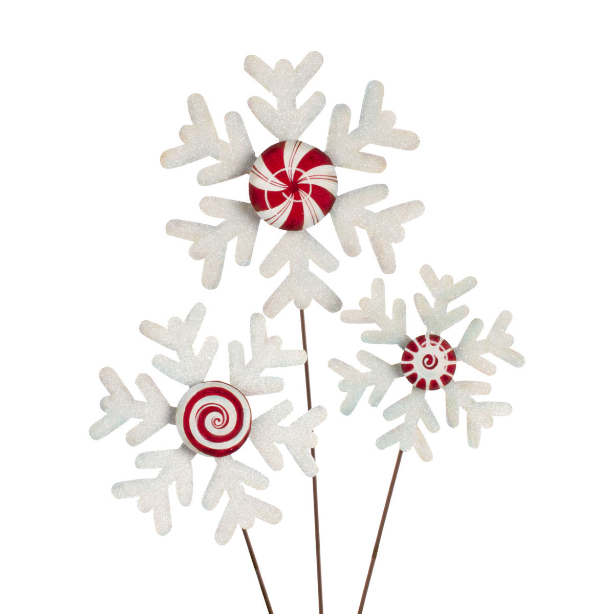 Peppermint Snowflakes Set/3