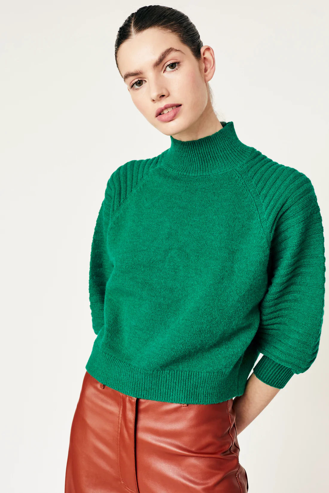 Jade Capello Puff Slv Sweater