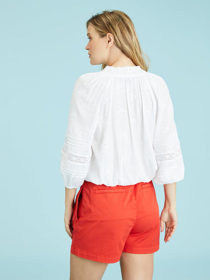 White V Neck Cool Nights Top